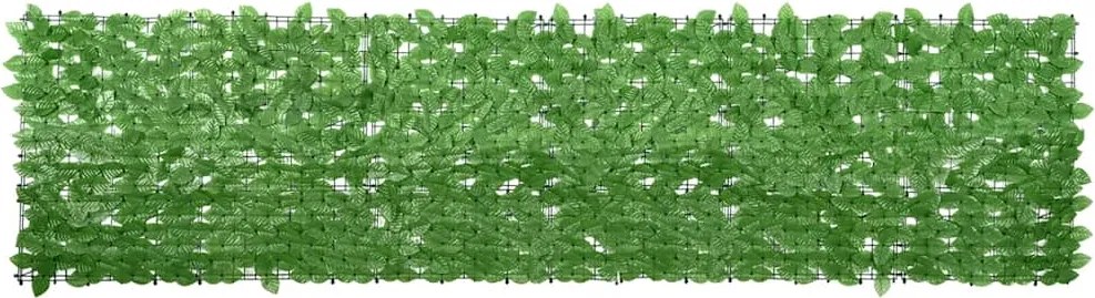 vidaXL zöld leveles erkélyparaván 300 x 75 cm