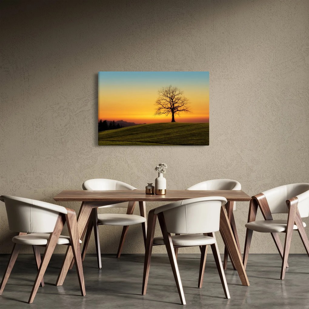 Egy fa képe a mezőn (90x60 cm)