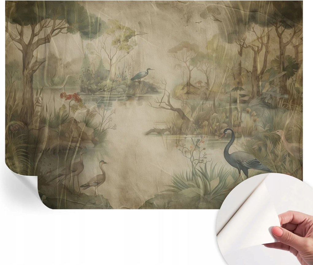 Öntapadós Dekoratív Fotótapéta Hálószobába Erdei jelenet 312x219 cm