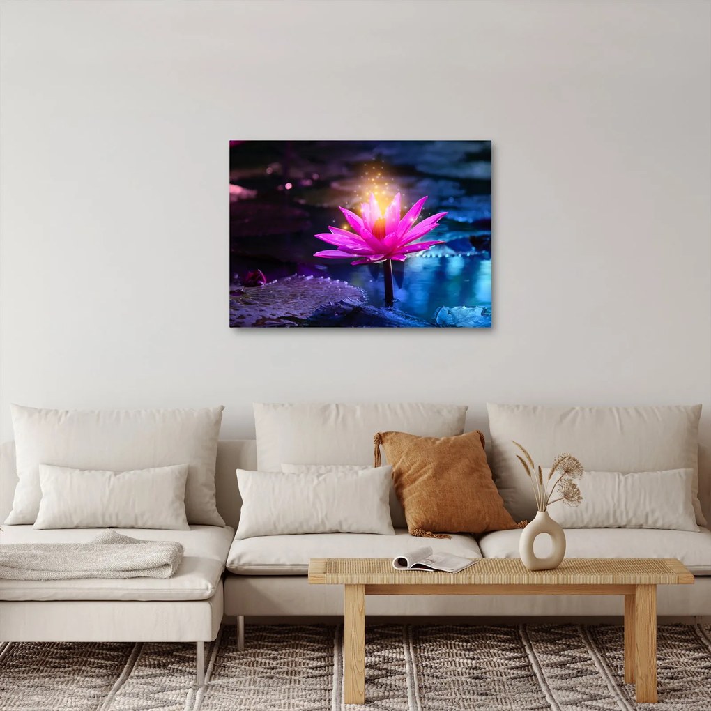 Tavirózsa a vízen képe (70x50 cm)