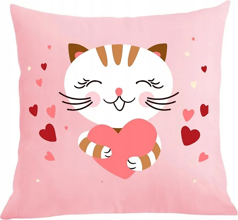 Párna párnahuzat Szeretem a cicákat