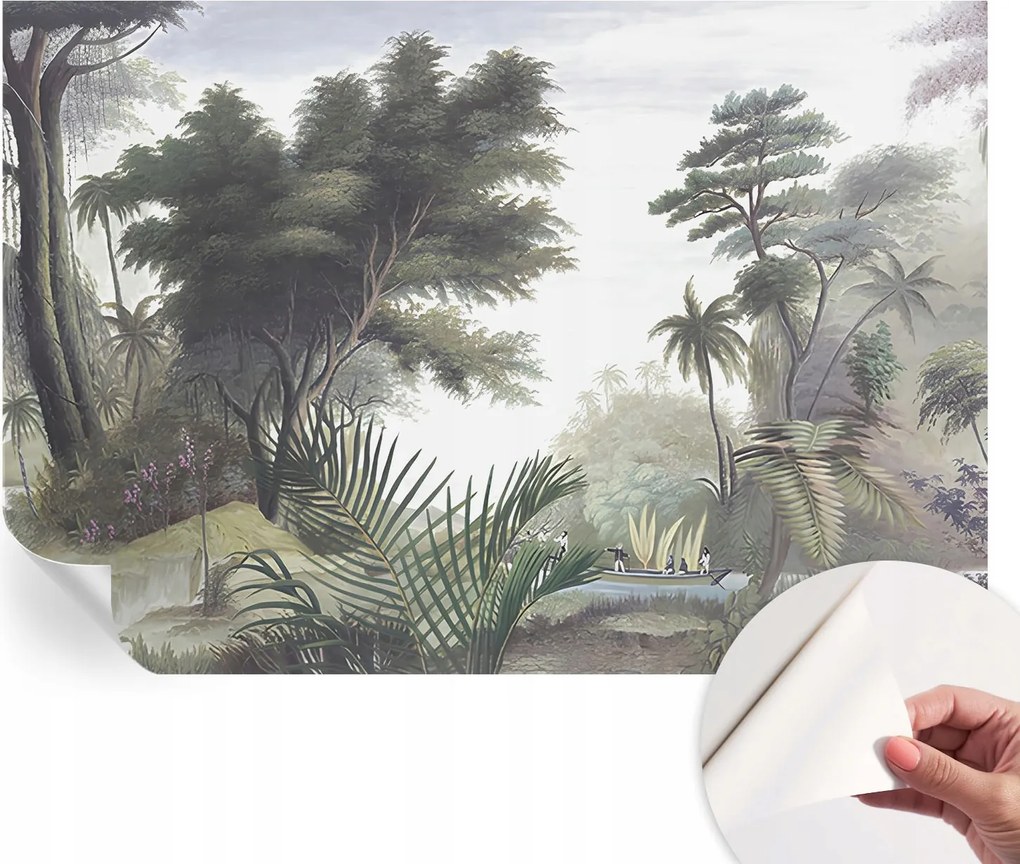 Dekoratív öntapadós tapéta Divatos minták Egzotikus táj 152x104