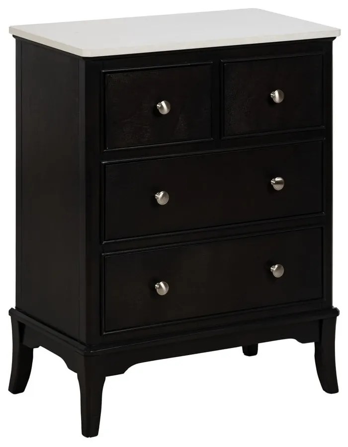 Fekete komód 60x75,5x33 cm Mods – Ixia