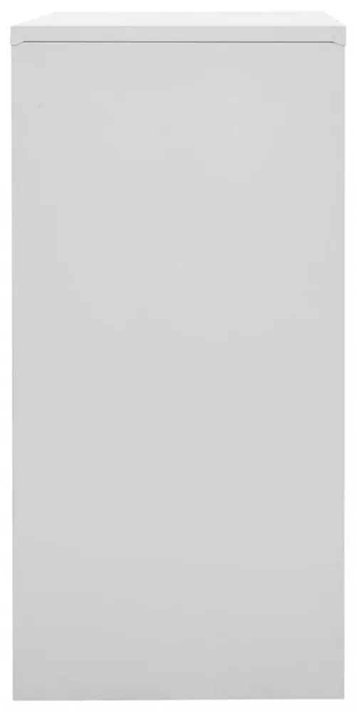 2 db világosszürke-zöld acél zárható szekrény 90 x 45 x 92,5 cm