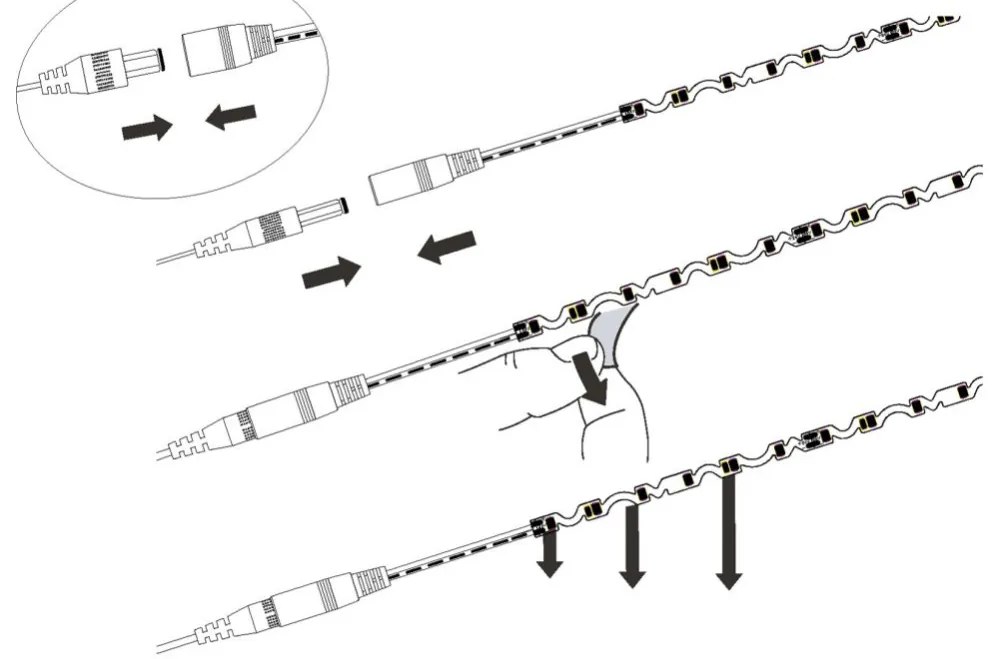 Eglo FLEXIBLE STRIPE 98572 LED szalag, 18,5W, 3000K, 2100 lm, 5m