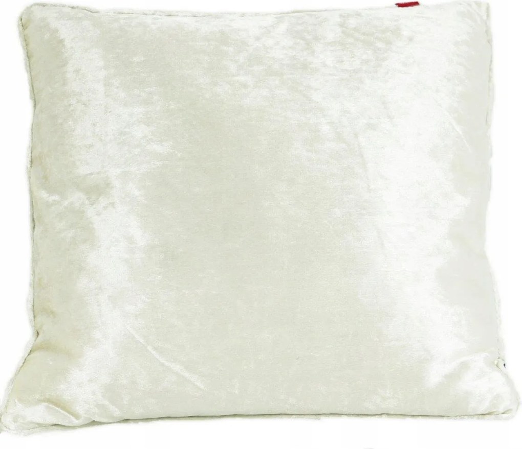 Solar bársony párnahuzat 45x45 ecru