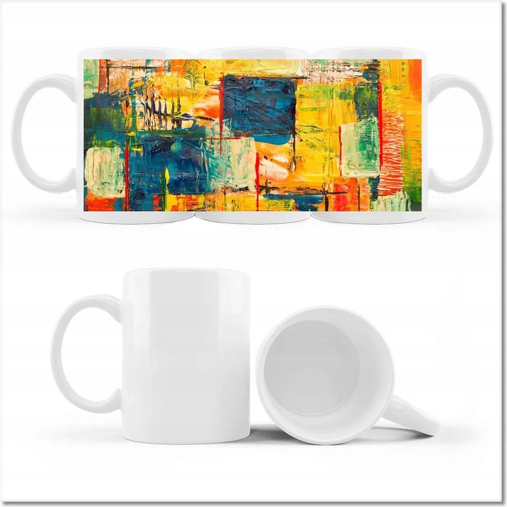 Nyomott mintás bögre Absztrakt Ernesto