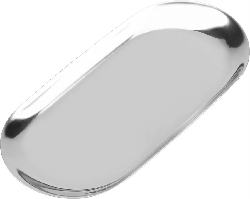 Rozsdamentes Acél Tálaló Tálca Ovális 18x8cm