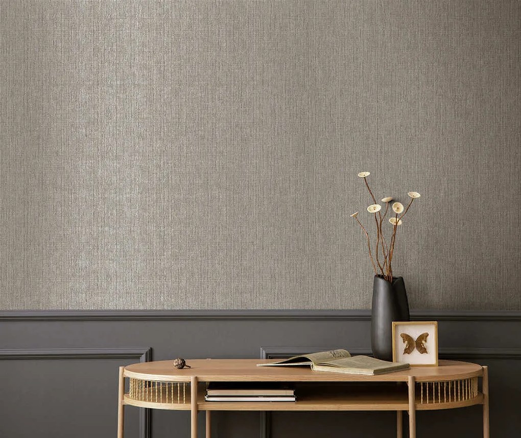 Holden Decor Textura Pique arany-ezüst fémhatású szövet hatású vlies tapéta – 66133