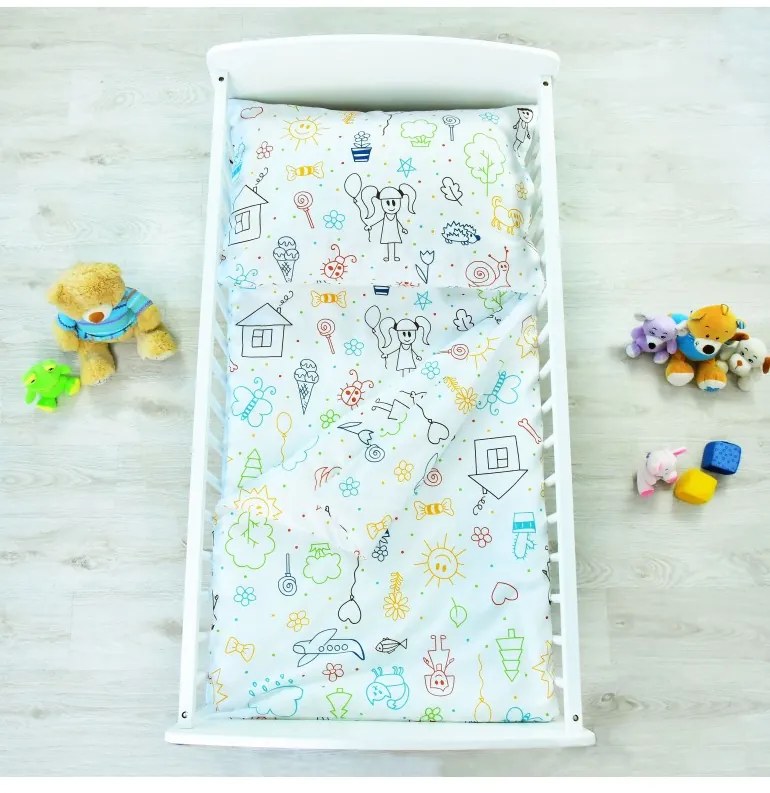 EMI Happy pamut gyerek ágyneműhuzat, Párna 45x65