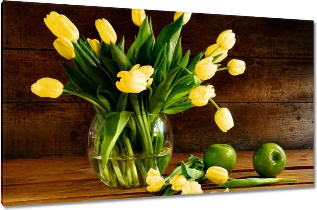 Vászonkép 120x70 Sárga tulipánok