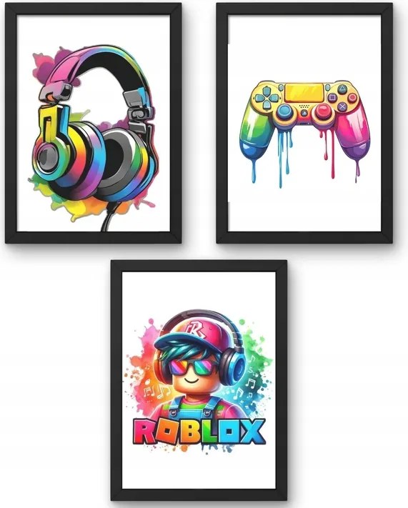Roblox három darabos poszter szett A4-es méret