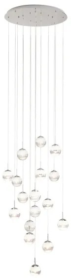 Eglo 39547 - LED Dimmelhető csillár zsinóron MONTEFIO 17xLED/5W/230V