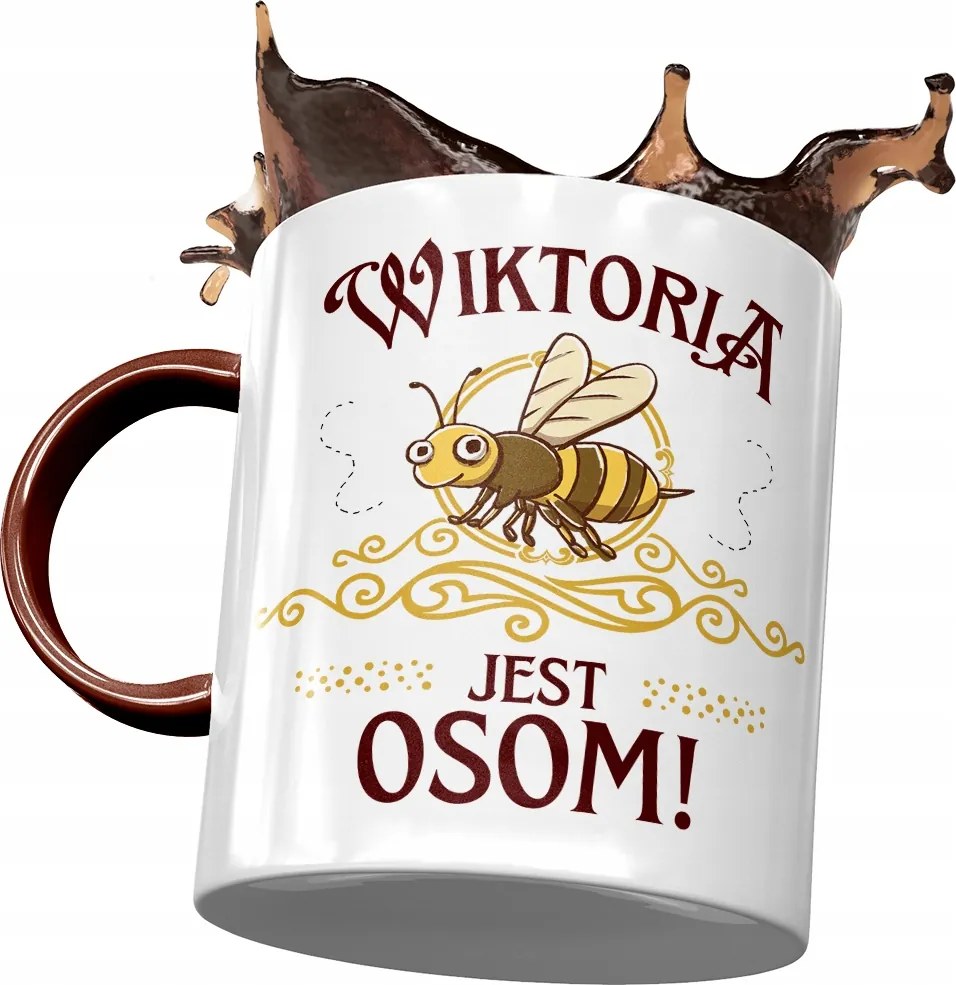 Bordó Bögre Viktória Barátnőknek Ajándék Nyomtatott Fotóval