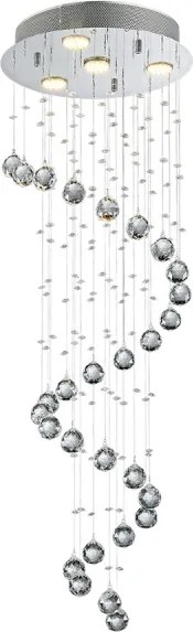 LUXERA 62410 - Kristály csillár COIL 4xGU10/50W/230V