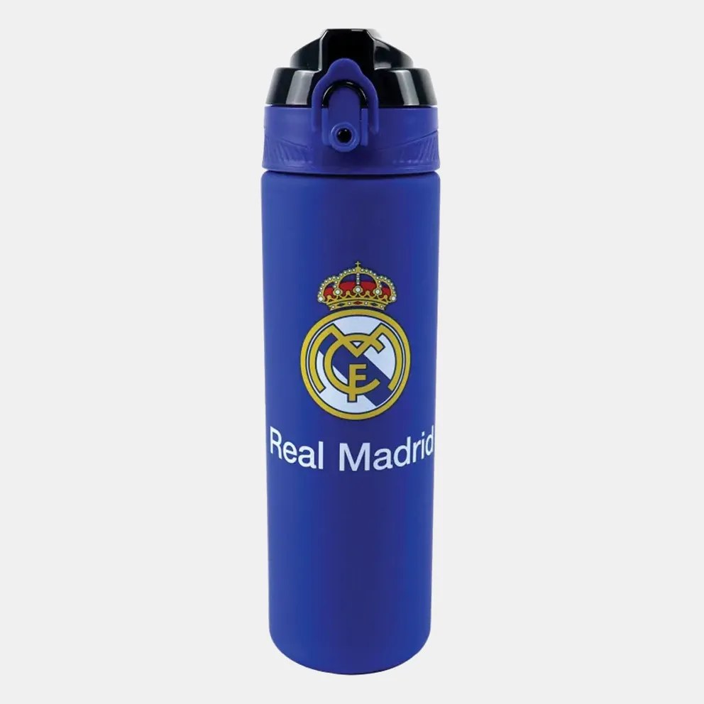 Real Madrid Blue műanyag matt szívószálas kulacs 700 ml