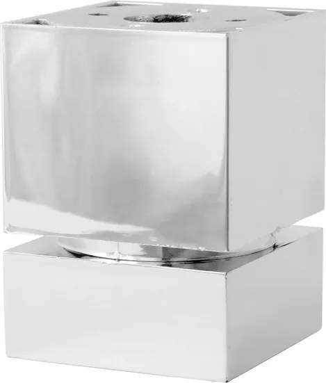 Lábtartó Bútorláb H60 6 CM Négyzet 45 x 45 Állítható Króm +filc