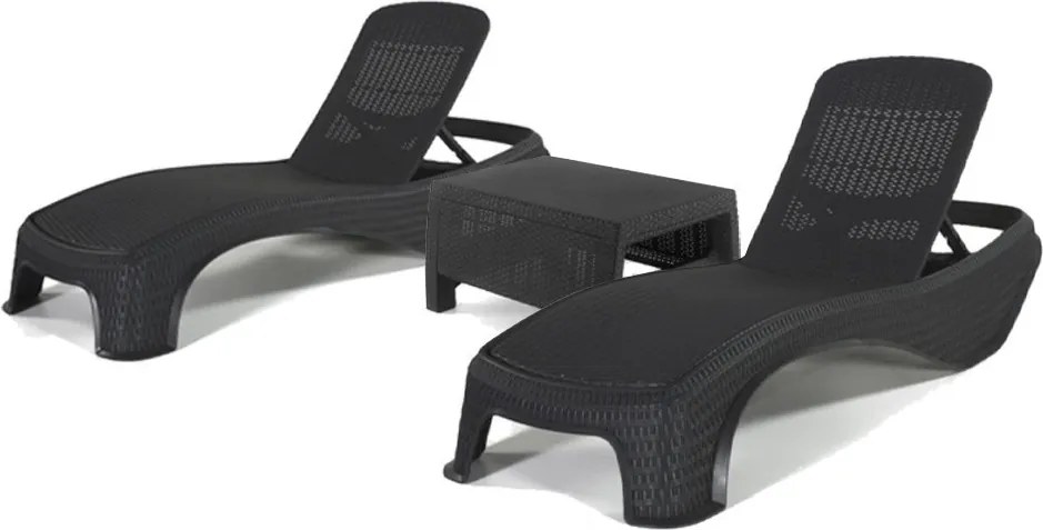 Atlantic duo kerti nyugágy set Corfu asztallal