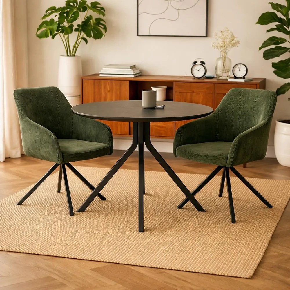 Avenberg LARO Étkezőszék szett - 2db, forgó, zöld