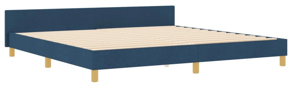 Kék Ágykeret 200x200 cm Szövet