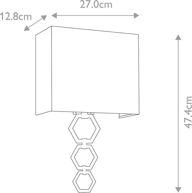 Elstead Lighting Ria RIA-MEDIUM-PC Fali lámpa 1x60W/E27