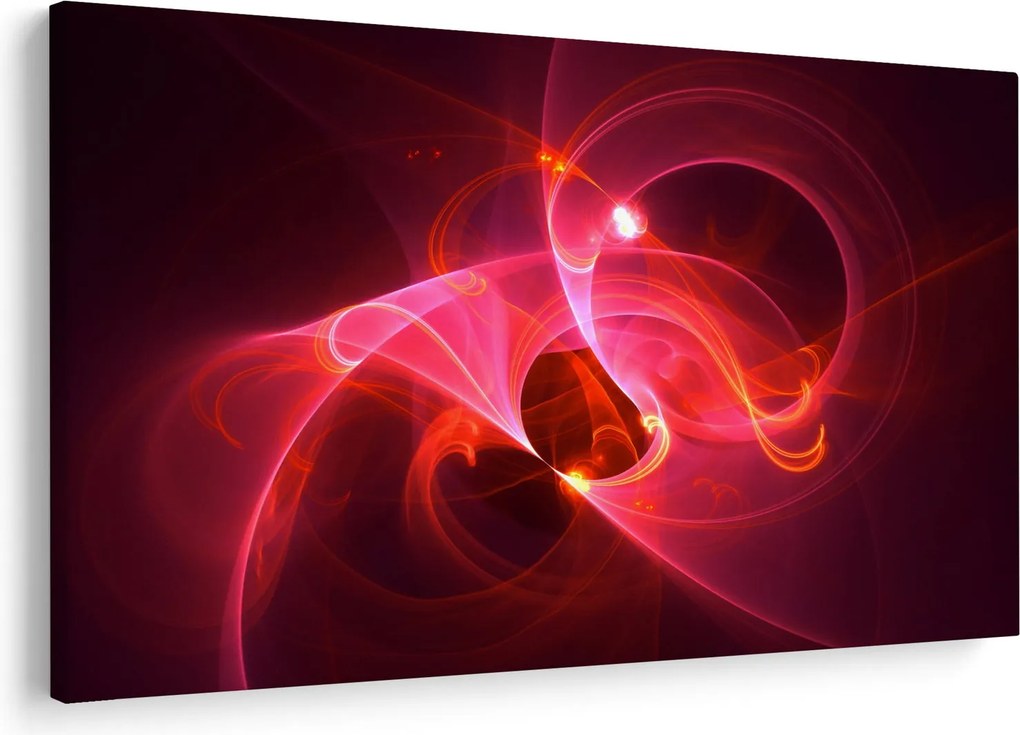 Modern rózsaszín absztrakció képe (90x60 cm)