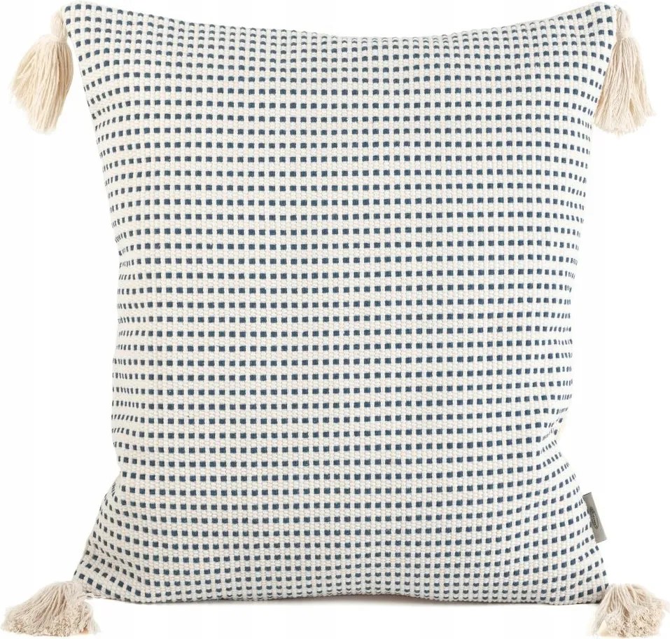 Dekoratív párnahuzat PALERMO-3A Tc 45x45 sötétkék