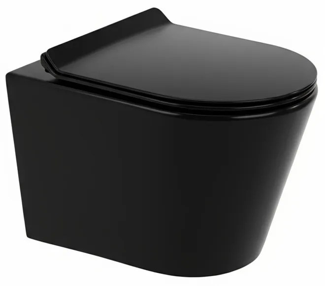 Tina fali rimless WC soft close ülőkével fekete