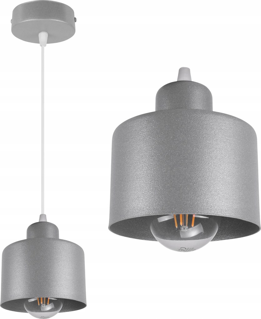 Függő Mennyezeti Lámpa Csillár Egyszeres Fekete Fehér Konyhába Loft Stílus