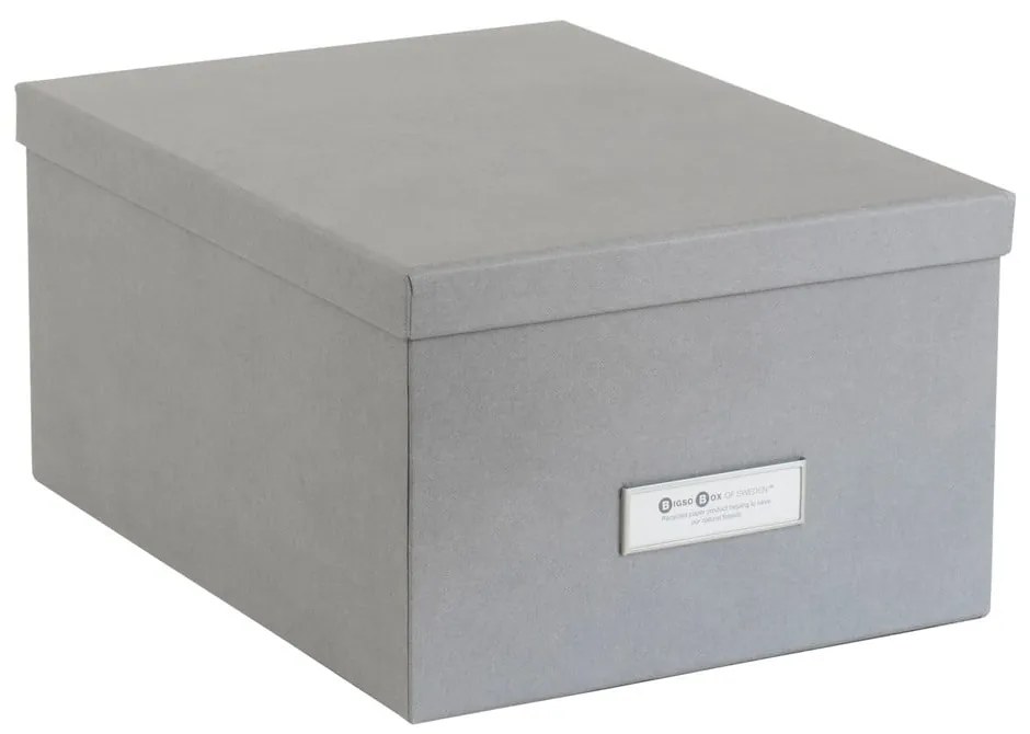 Inge 3 db-os szürke tárolódoboz szett - Bigso Box of Sweden