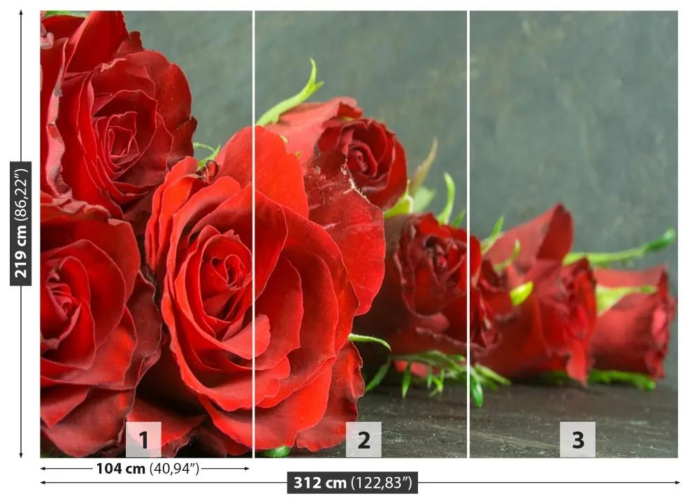 Fotótapéta vörös rózsák 104x70 cm
