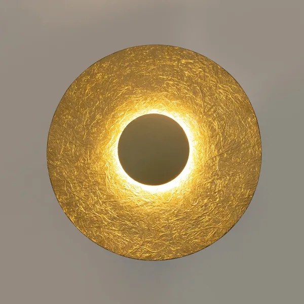 LED fali lámpa SOLE LED/7W/230V átm. 44 cm arany