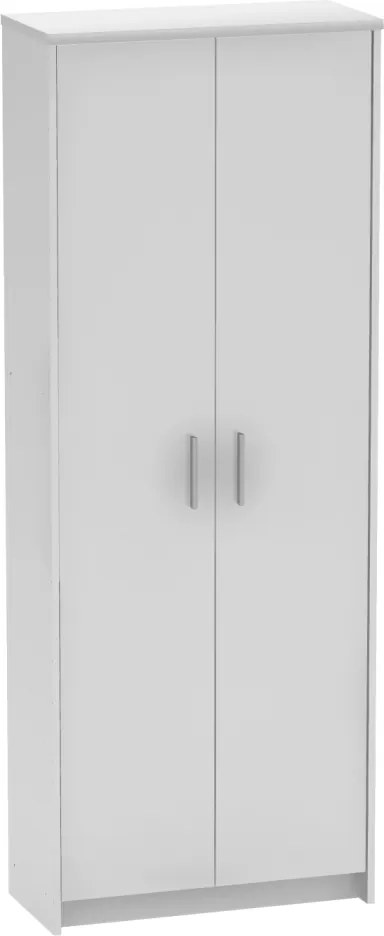 Kétajtós szekrény, fehér, JOHAN 2 NEW 05