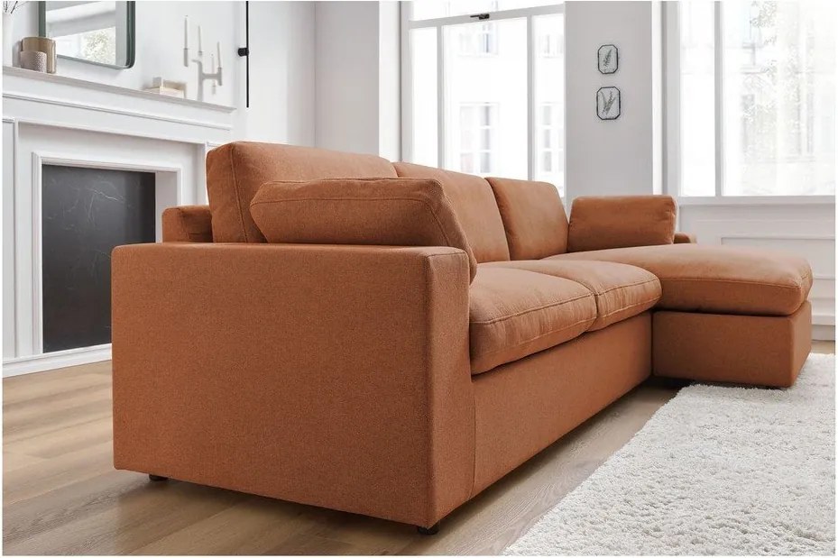 Narancssárga sarokkanapé Belair – Bobochic Paris