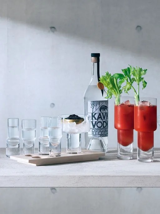 LSA International Adókészlet Vodka d 27 cm, átlátszó/hamvas - LSA nemzetközi