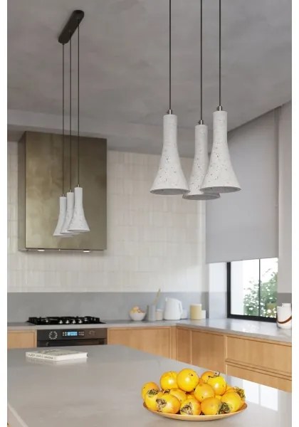 Sollux SL.1224 - Csillár zsinóron REA 2xE14/12W/230V beton