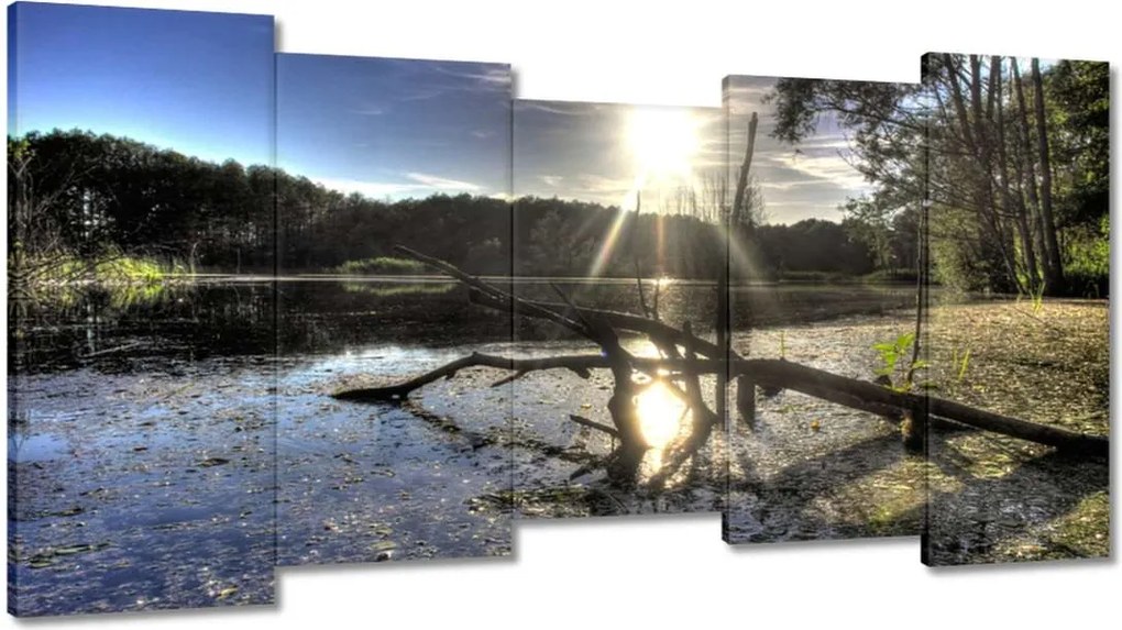 Képek 150x80 Naplemente a tóparton