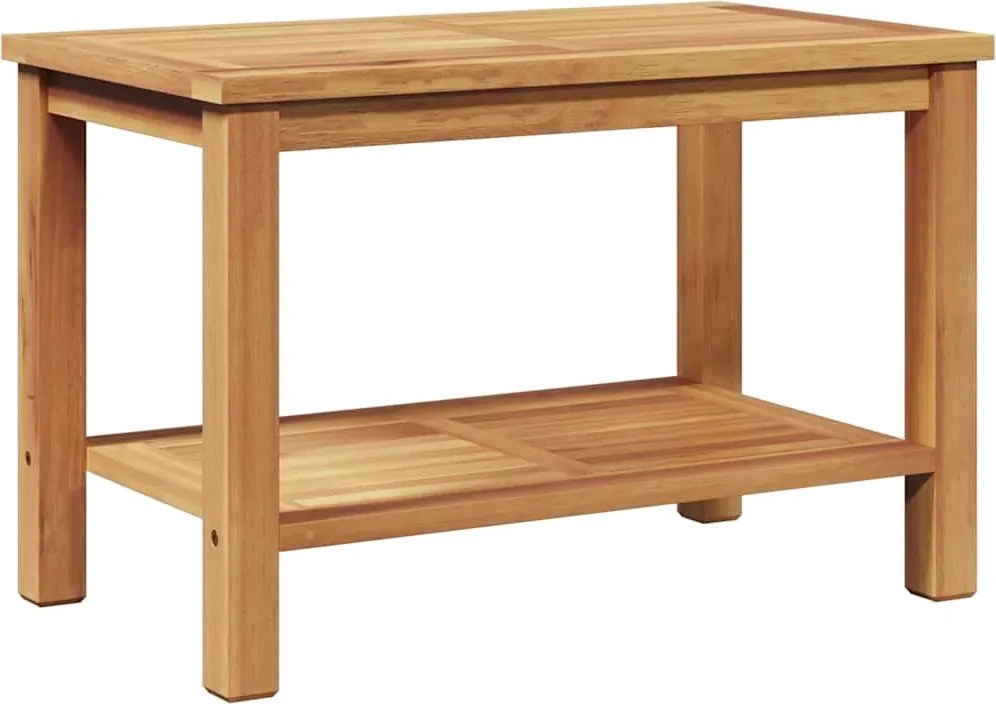 vidaXL Dohányzóasztal Barna 70 x 40 x 45 cm Tömör tíkfa