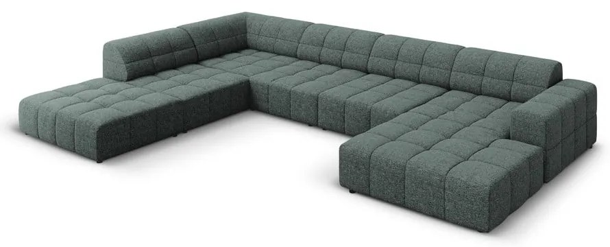Türkiz sarokkanapé (bal oldali-U alakú) Chicago – Cosmopolitan Design