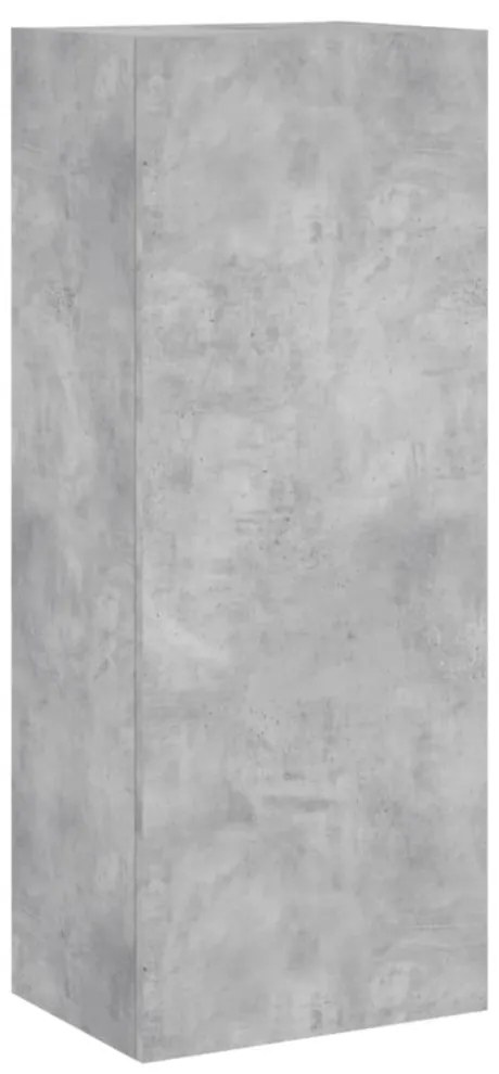 vidaXL 5 darab betonszürke szerelt fa fali TV-bútor