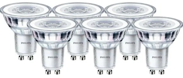 CSOMAG 6x LED Izzó Philips GU10/4,6W/230V 2700K