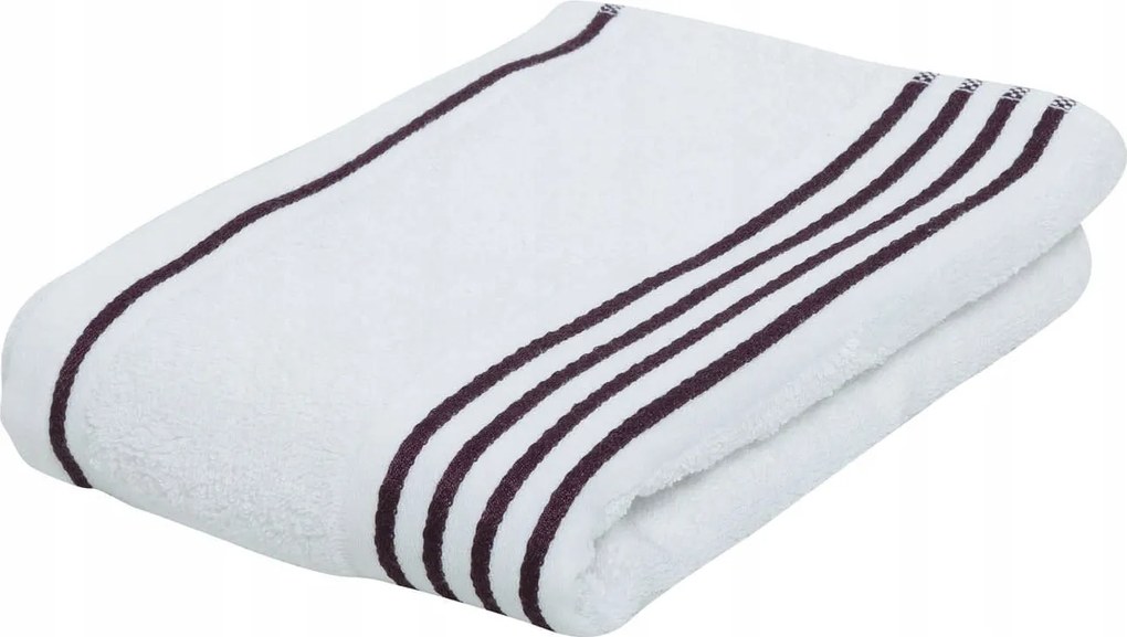 Rio negatív törölköző, 50x100cm, kol.biały/fiolet
