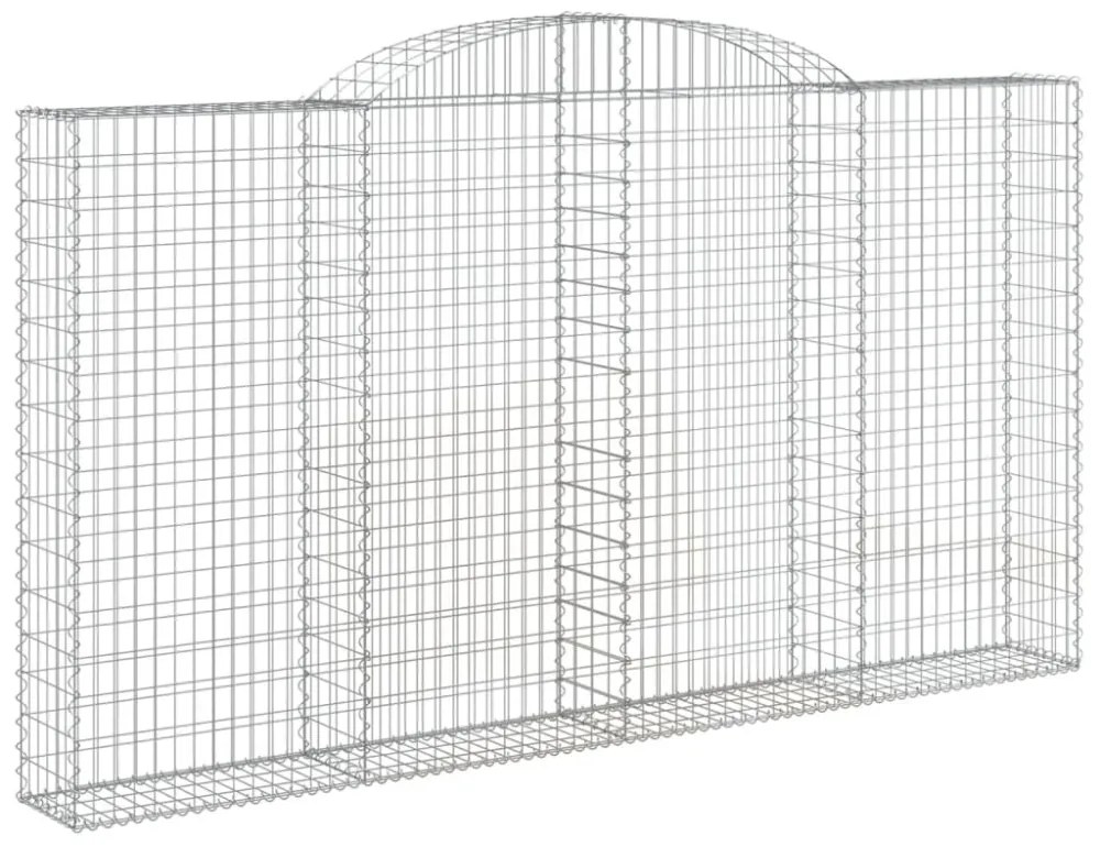íves horganyzott vas gabion kosár 300 x 30 x 160/180 cm