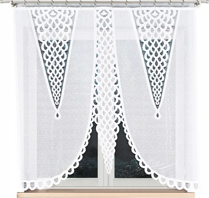 Fehér jacquard kész panel kész jacquard függöny 160x160 mintával