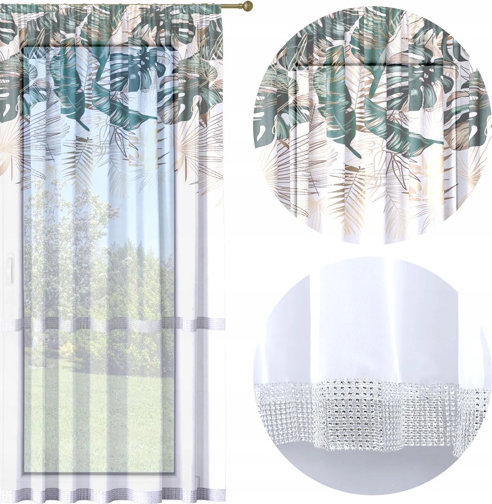 Függöny Kész 140x250 Fátyol Festett Béka Mintás 050