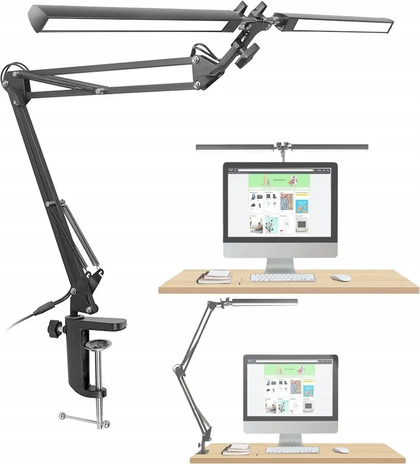 24W-OS Rajzlámpa Asztali Led Lámpa Dupla Erős Töltővel