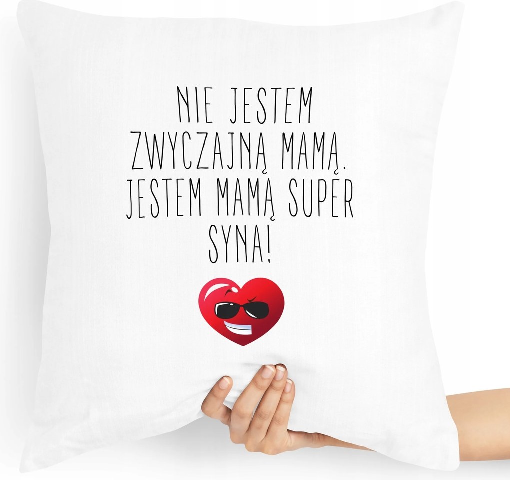 Anyák Napi Párna Szuper Fiú Anya nyomtatott fényképpel