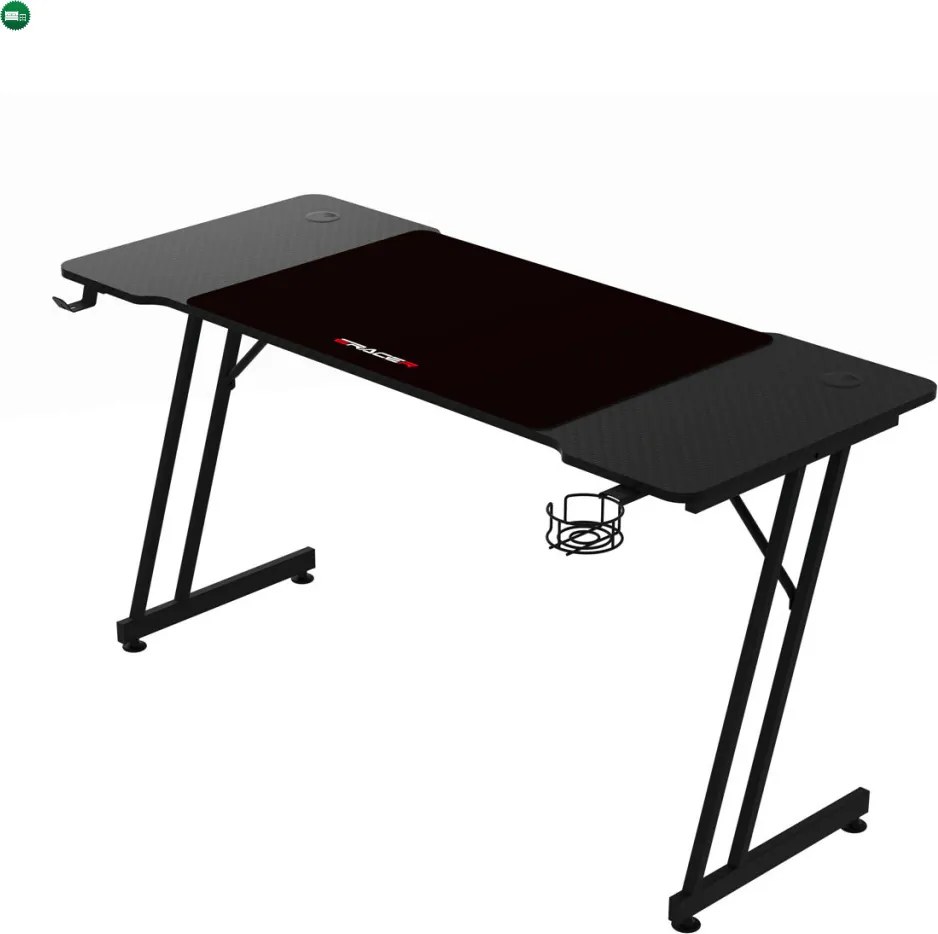 NERO karbon gamer asztal 120 × 60 cm