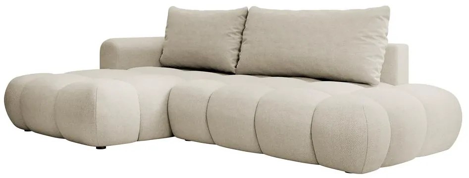 Sarokkanapé Ombre (B) (sötét bézs + fekete). Akció -15%. 1099483
