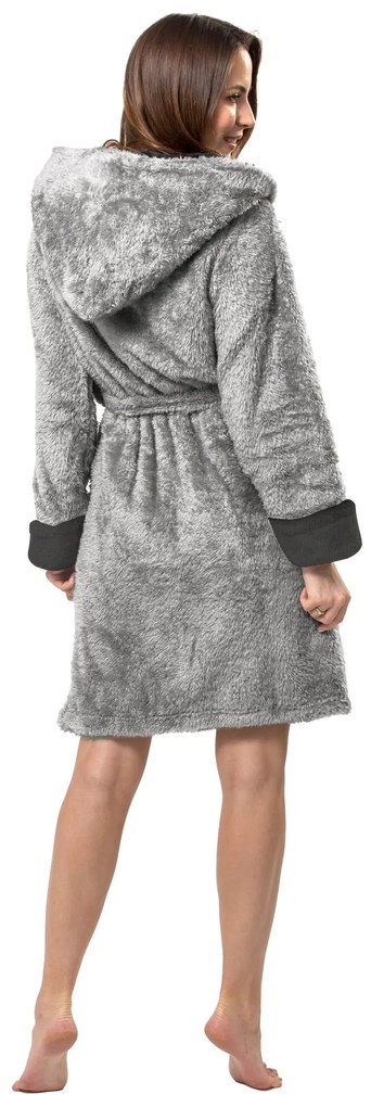 Fürdőköpeny Huggy Melanżs/szürke S/M